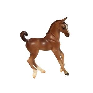 Breyer Stablemates Arabian Foal Horse Chestnut OS Brown Excellent Prancing Blaze